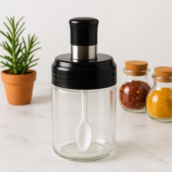 Spice Ease Glass Jar with Spoon