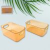 Stylish Ribbed Plastic Storage