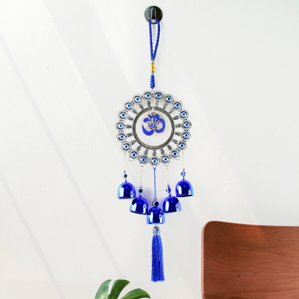 Evil Eye & OM Symbol Wall Hanging Wind Chime
