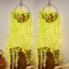 Green Artificial Leaf Fairy Light String