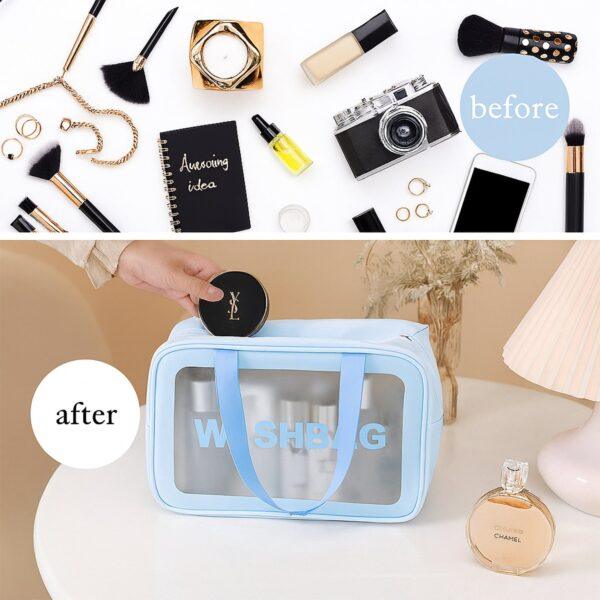 3 Pc Travel Toiletry Bag Set