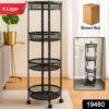 Freestanding 4-Tier Round Mesh Rack 