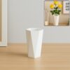 Modern Hexagon Design Plastic Flower Vase
