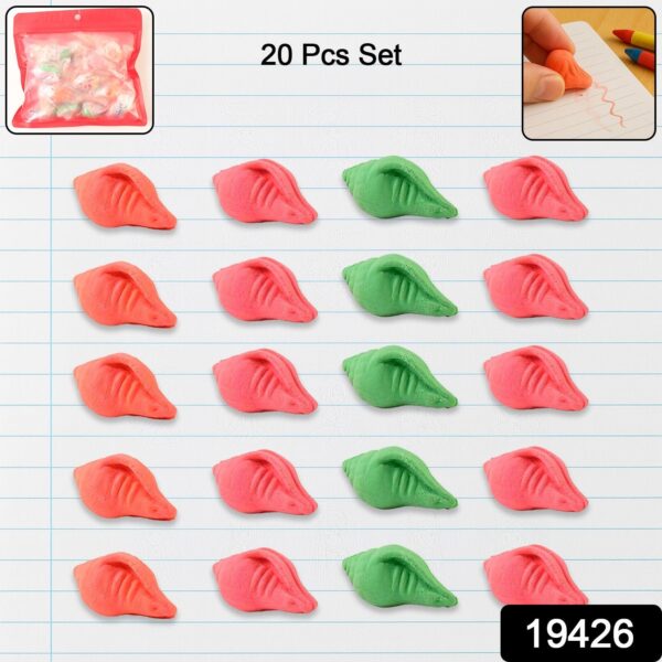 Decorative Shankh Design Rubber Eraser