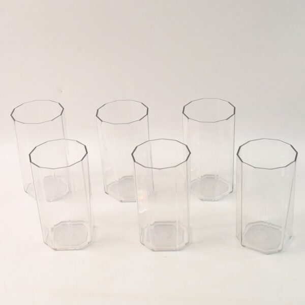 Elegant Hexa Cut Water Tumbler Set