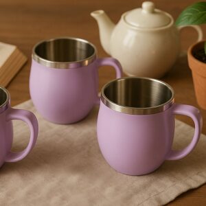 Chit-Chat Double Wall Coffee Mug Set