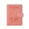 Elegant World Map Print Travel Passport Wallet